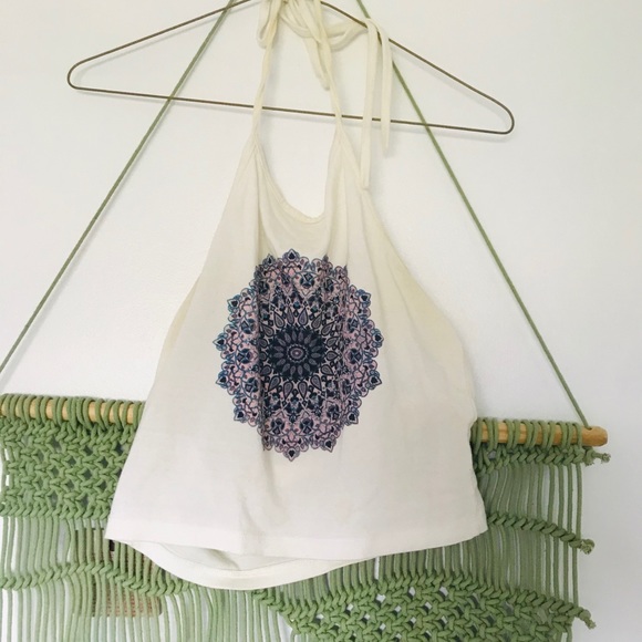 Brandy Melville mandala halter crop top - Picture 2 of 2